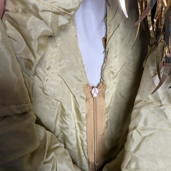 Vintage 90’s Oleg Cassini Barbie Movie Dagger Sequin Sheath Dress Size 4 - Picture 12 of 14